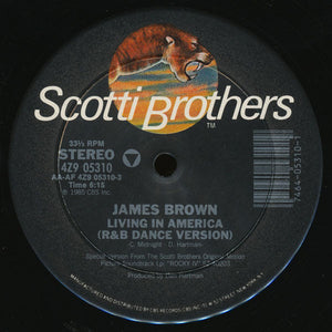 James Brown : Living In America (12" Extended Dance Mix) (12", Single)