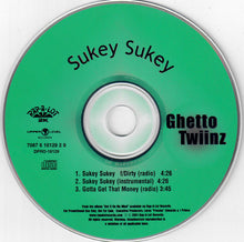 Load image into Gallery viewer, Ghetto Twiinz Feat. Dirty (4) : Sukey Sukey (CD, Single, Promo)