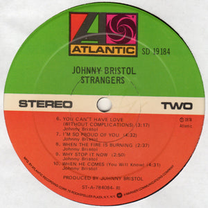 Johnny Bristol : Strangers (LP, Album)