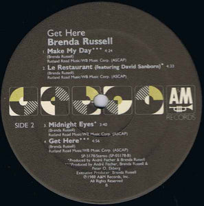 Brenda Russell (2) : Get Here (LP, Album, Ele)