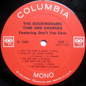 The Buckinghams : Time & Charges (LP, Album, Mono)