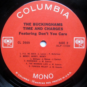 The Buckinghams : Time & Charges (LP, Album, Mono)