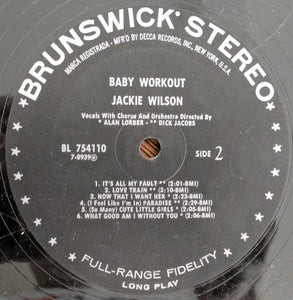 Jackie Wilson : Baby Workout (LP, Album, bla)