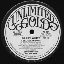 Load image into Gallery viewer, Barry White : I Believe In Love (12&quot;, Promo)