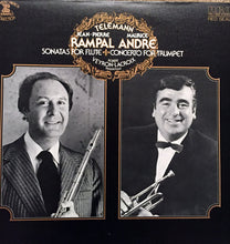 Load image into Gallery viewer, Telemann* - Rampal*, Andre*, Veyron-Lacroix* : Sonatas For Flute - Concerto For Trumpet (LP, Album)