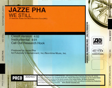 Jazze Pha : We Still (CD, Single, Promo)