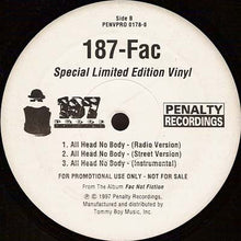 Load image into Gallery viewer, 187 Fac : Graphic / All Head No Body (12&quot;, Ltd, Promo)