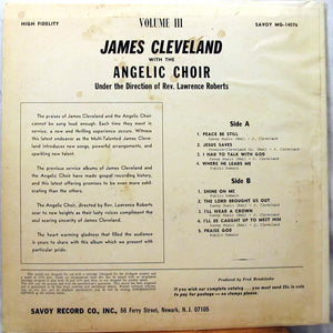 James Cleveland* And The Angelic Choir : Peace Be Still (Vol. 3) (LP, Album, RE)