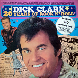 Dick Clark (2) : 20 Years Of Rock N' Roll (2xLP, Comp, Col)