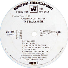 Load image into Gallery viewer, The Sallyangie : Children Of The Sun (LP, Album, Promo, Gat)