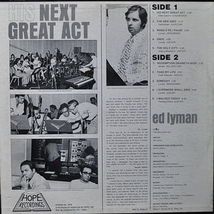 Ed Lyman : His Next Great Act (LP, Album)