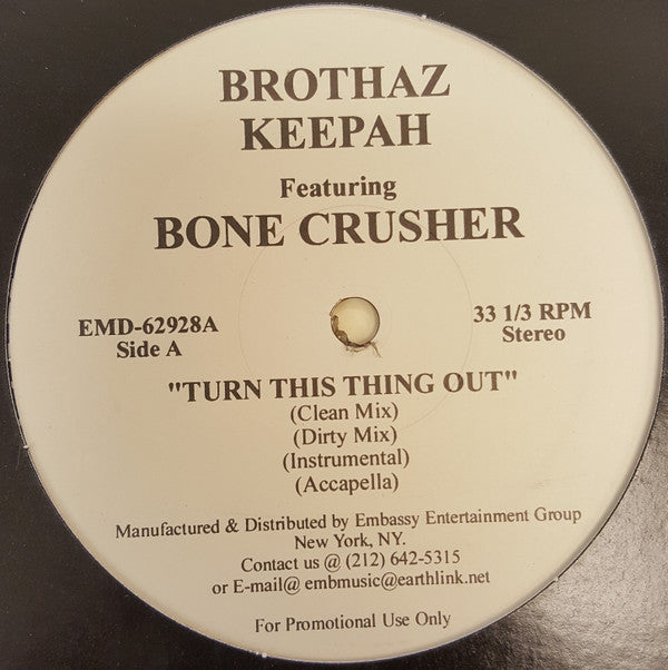 Brothaz Keepah : Turn This Thing Out / Donkey (12