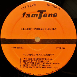 The Klaudt Indian Family : Gospel Warhoops (LP)