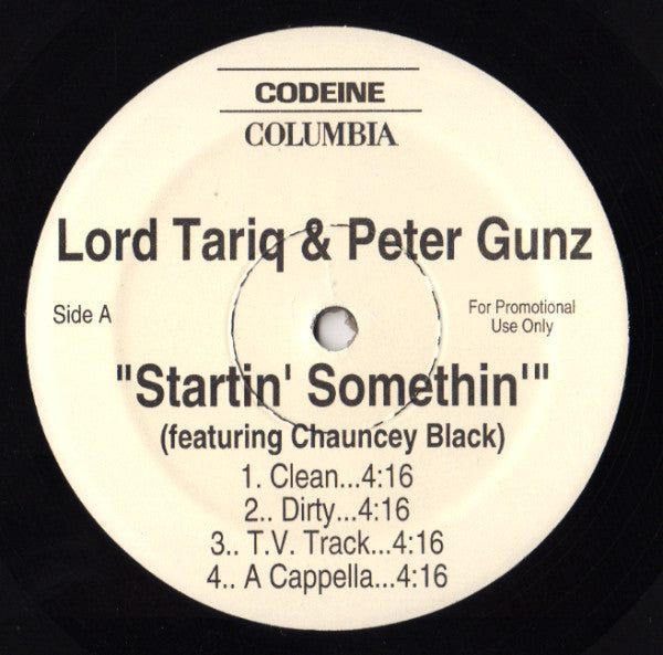 Lord Tariq & Peter Gunz : Startin' Somethin' (12
