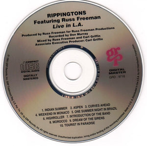 The Rippingtons Featuring Russ Freeman (2) : Live In L.A. (CD, Album, RP)