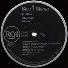 Load image into Gallery viewer, Lita Ford : Stiletto (LP, Album)