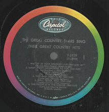Load image into Gallery viewer, Various : The Great Country Stars Sing Their Great Country Hits (LP, Comp, Mono)