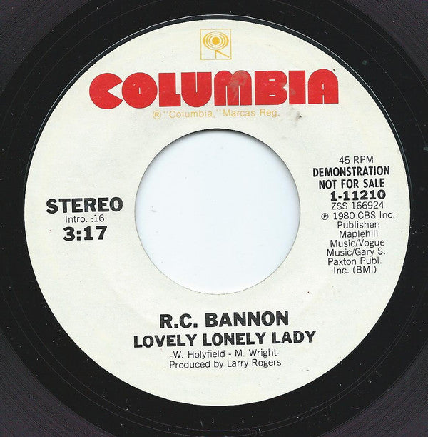 R.C. Bannon : Lovely Lonely Lady (7