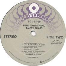 Load image into Gallery viewer, Pete Townshend : Empty Glass (LP, Album, SP )