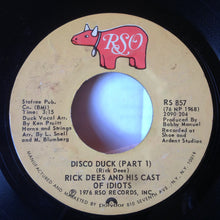 Load image into Gallery viewer, Rick Dees &amp; His Cast Of Idiots : Disco Duck (7", Single, PRC)