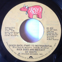 Load image into Gallery viewer, Rick Dees &amp; His Cast Of Idiots : Disco Duck (7", Single, PRC)