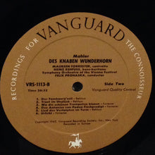 Load image into Gallery viewer, Mahler*, Symphony Orchestra Of The Vienna Festival* Conducted By Felix Prohaska : Songs From Des Knaben Wunderhorn = The Youth's Magic Horn (LP, Album, Mono)