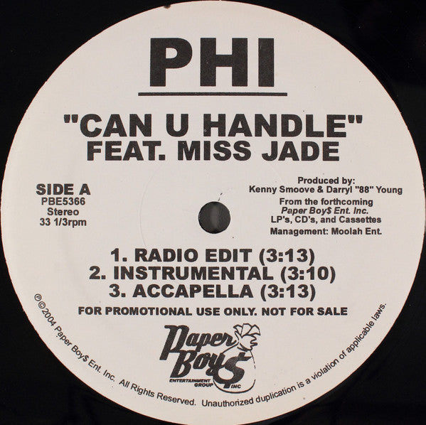 Phi (9) : Can U Handle (12