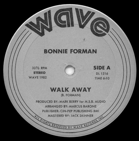 Bonnie Forman : Walk Away (12