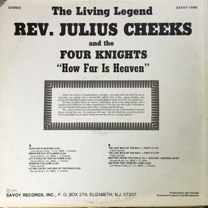 Julius Cheeks and The Four Knights (2) : How Far Is Heaven (LP)