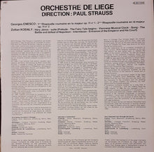 Load image into Gallery viewer, Georges Enesco* / Zoltán Kodály / Orchestre De Liège, Paul Strauss : Paul Strauss Conducting Works By Georges Enesco &amp; Zoltán Kodály (LP)