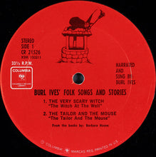 Load image into Gallery viewer, Burl Ives : Burl Ives' Folk Songs And Stories (LP)