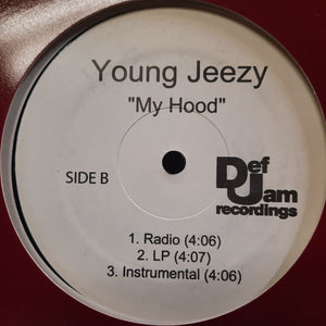Young Jeezy : My Hood (12", Promo, W/Lbl)