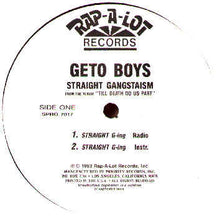 Load image into Gallery viewer, Geto Boys : Straight Gangstaism (12&quot;, Promo)