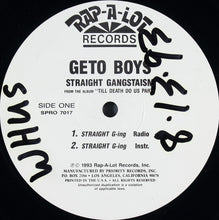 Load image into Gallery viewer, Geto Boys : Straight Gangstaism (12&quot;, Promo)