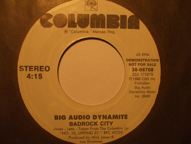 Big Audio Dynamite : Badrock City (7