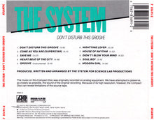 Load image into Gallery viewer, The System : Don&#39;t Disturb This Groove (CD, Album)