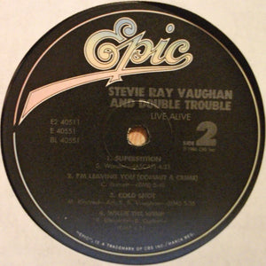 Stevie Ray Vaughan & Double Trouble : Live Alive (2xLP, Album, Gat)
