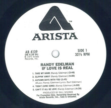 Load image into Gallery viewer, Randy Edelman : If Love Is Real (LP, Album, Promo)