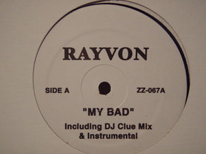 Rayvon / Meshell Ndegeocello* Featuring Redman & Tweet : My Bad / Pocketbook (12", Unofficial)