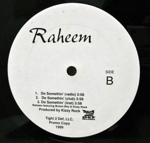 Raheem* : I Wanna / Do Somethin' (12", Promo)