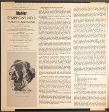 Load image into Gallery viewer, Mahler* / Utah Symphony Orchestra, University Of Utah Civic Chorale*, Christina Krooskos Conductor: Maurice de Abravanel : Symphony No. 3 (2xLP, Album, Gat)