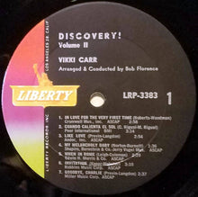 Load image into Gallery viewer, Vikki Carr : Discovery Volume 2 (LP, Mono)