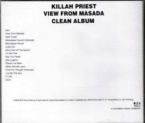 Killah Priest : View From Masada (CD, Advance, Album, Promo, Cle)