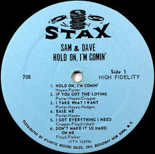 Load image into Gallery viewer, Sam &amp; Dave : Hold On, I&#39;m Comin&#39; (LP, Album, Mono)