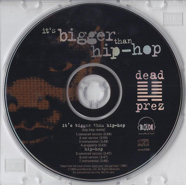 dead prez : It's Bigger Than Hip-Hop (CD, Maxi, Promo)