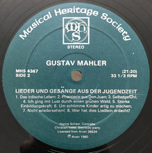 Load image into Gallery viewer, Hanna Schaer, Christian Ivaldi : Gustav Mahler: Lieder Und Gesänge Aus Der Jugendzeit (LP)