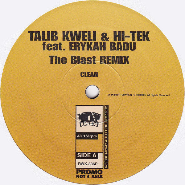 Buy Talib Kweli & Hi-Tek Feat. Erykah Badu : The Blast (Remix) (12