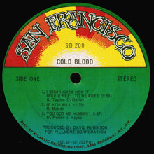 Load image into Gallery viewer, Cold Blood : Cold Blood (LP, Album, PR )