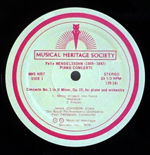 Load image into Gallery viewer, Felix Mendelssohn*, James Johnson (27), The Royal Philharmonic Orchestra, Paul Freeman (3) : Piano Concerti (LP)