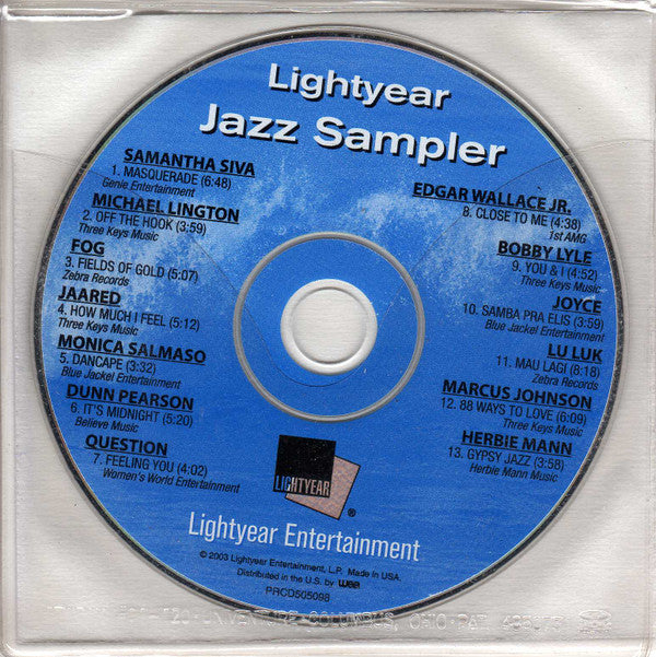 Various : Lightyear Jazz Sampler (CD, Comp, Promo, Smplr)